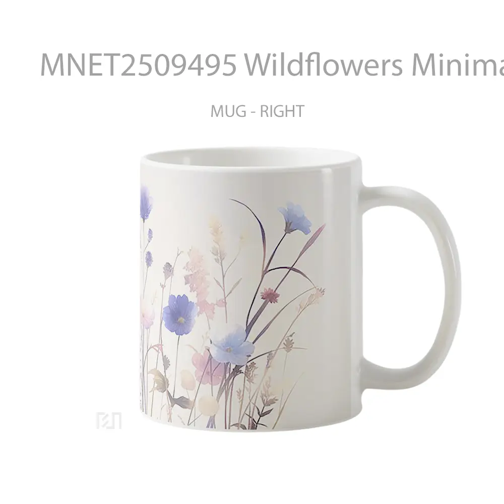 Wildflowers Minimalist Art Mug MNET2509495