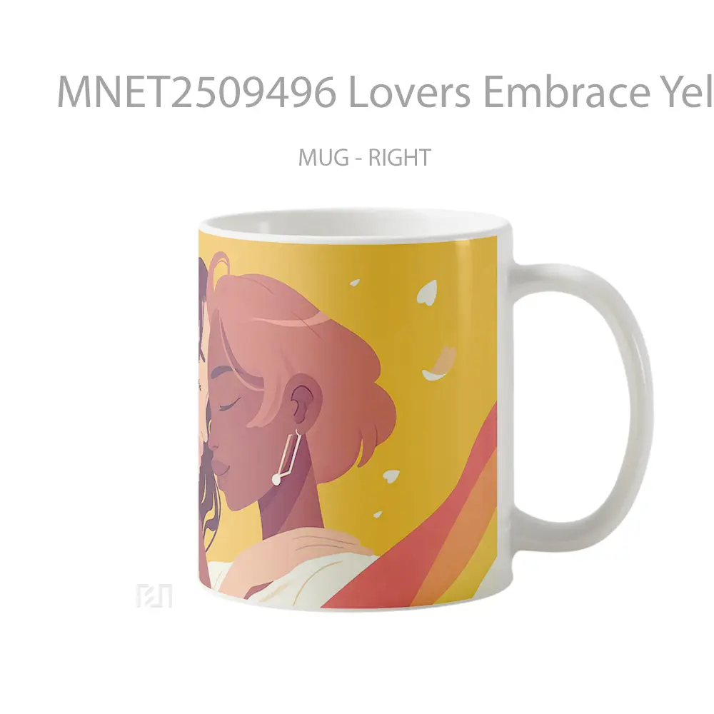 Lovers Embrace Yellow Mug MNET2509496