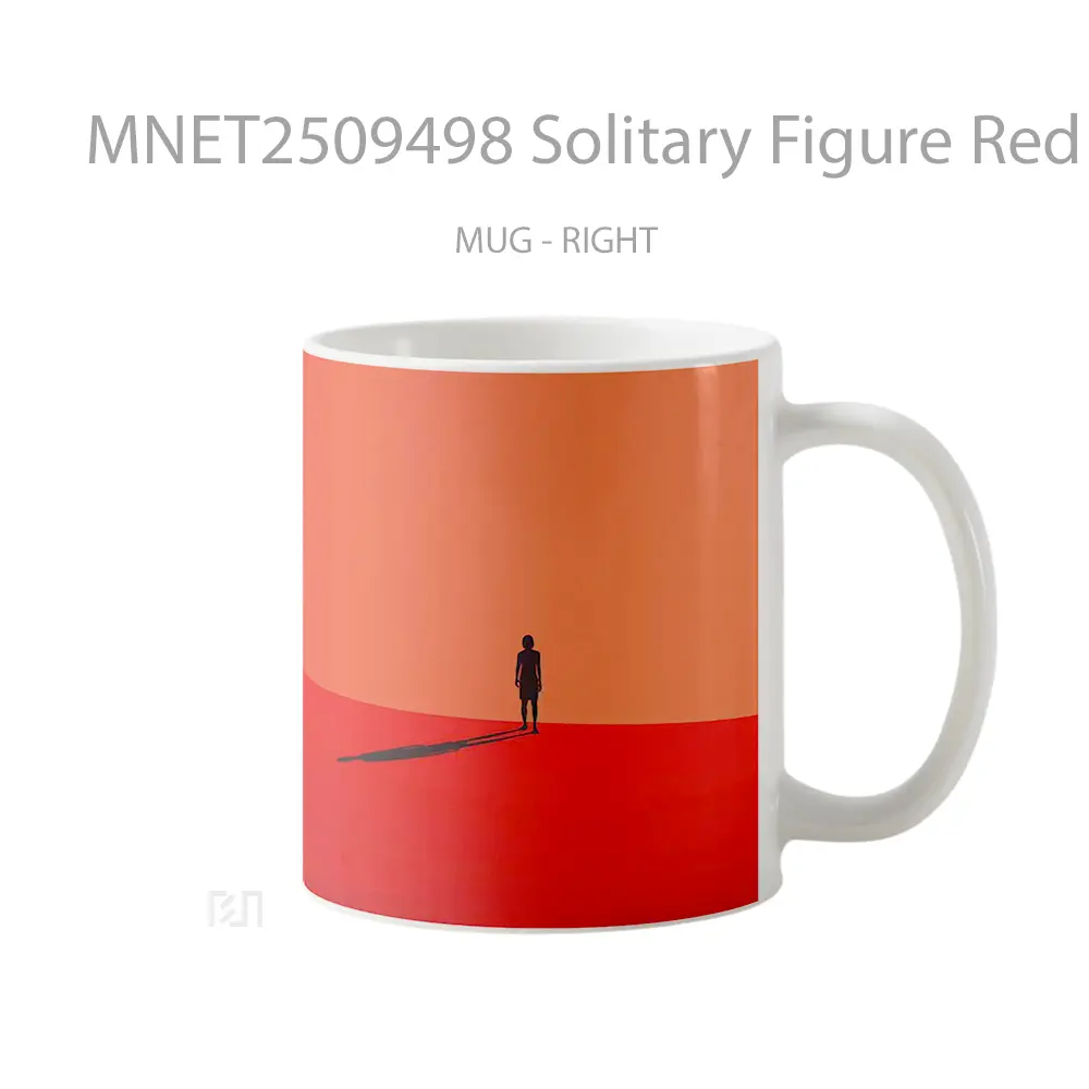 Solitary Figure Red Desert Horizon Mug MNET2509498