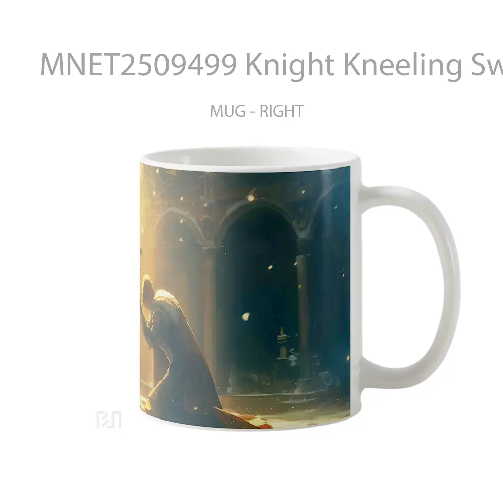 Knight Kneeling Sword Light Mug MNET2509499