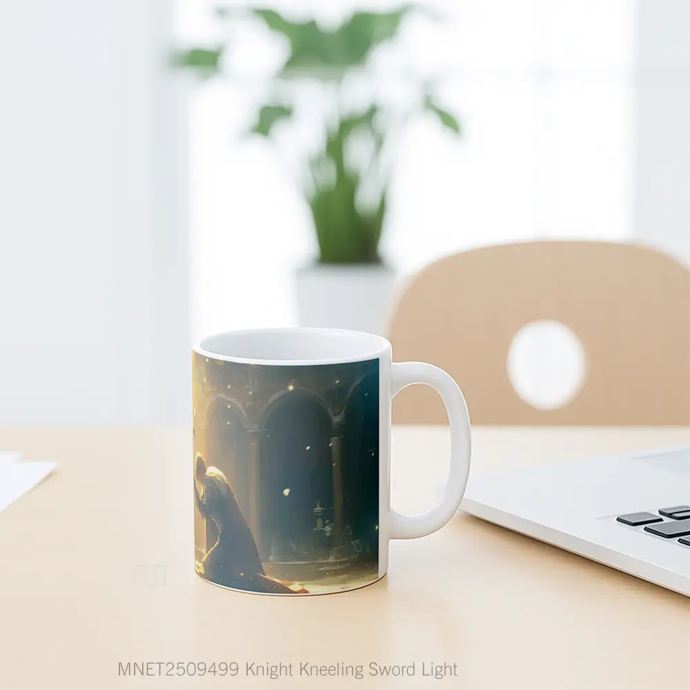 Knight Kneeling Sword Light Mug MNET2509499 - All-side / Desain