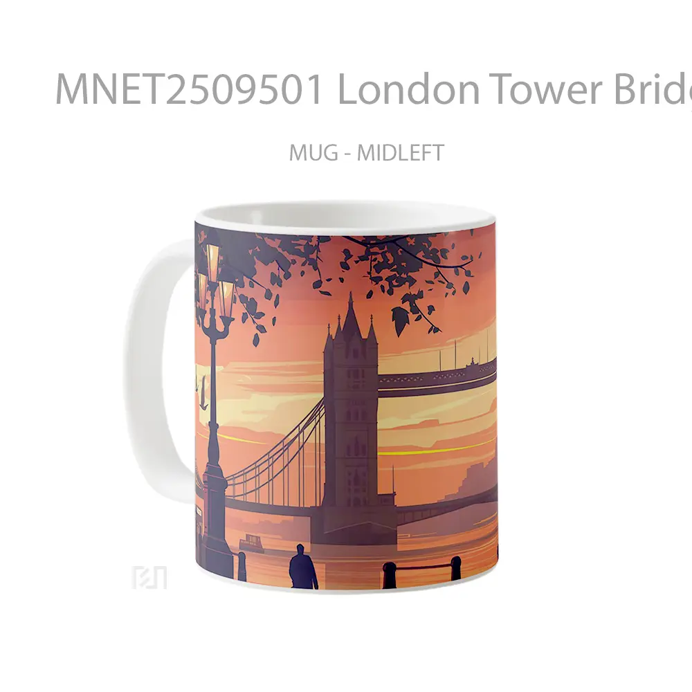 London Tower Bridge Sunset Mug MNET2509501 - All-side / Desain