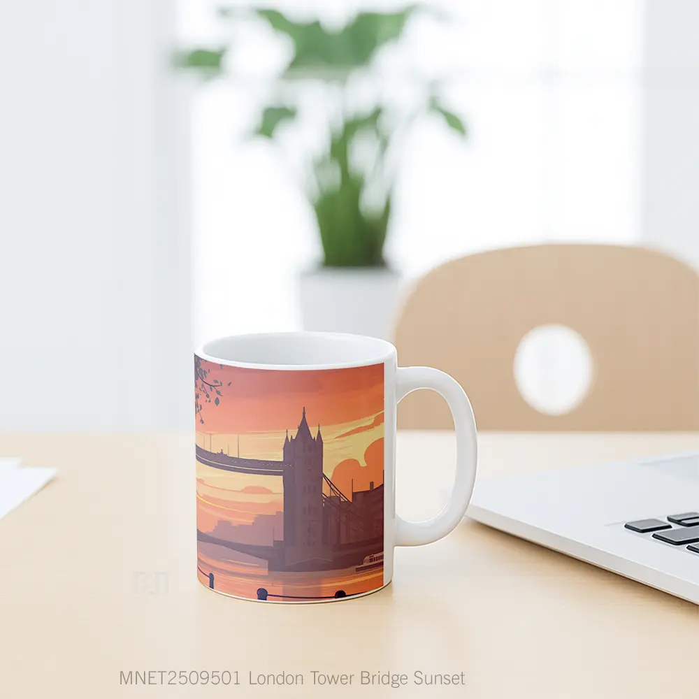 London Tower Bridge Sunset Mug MNET2509501 - All-side / Desain