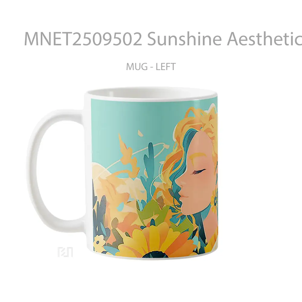 Sunshine Aesthetic Girl Mug MNET2509502 - All-side / Desain
