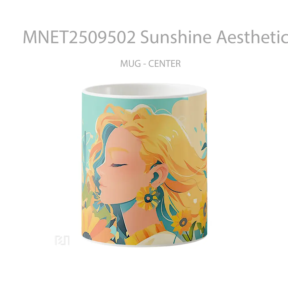 Sunshine Aesthetic Girl Mug MNET2509502 - All-side / Desain