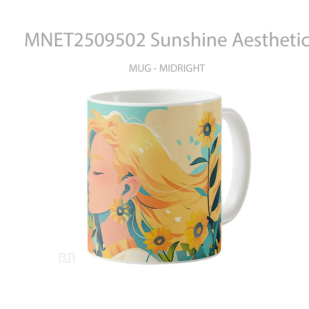 Sunshine Aesthetic Girl Mug MNET2509502 - All-side / Desain