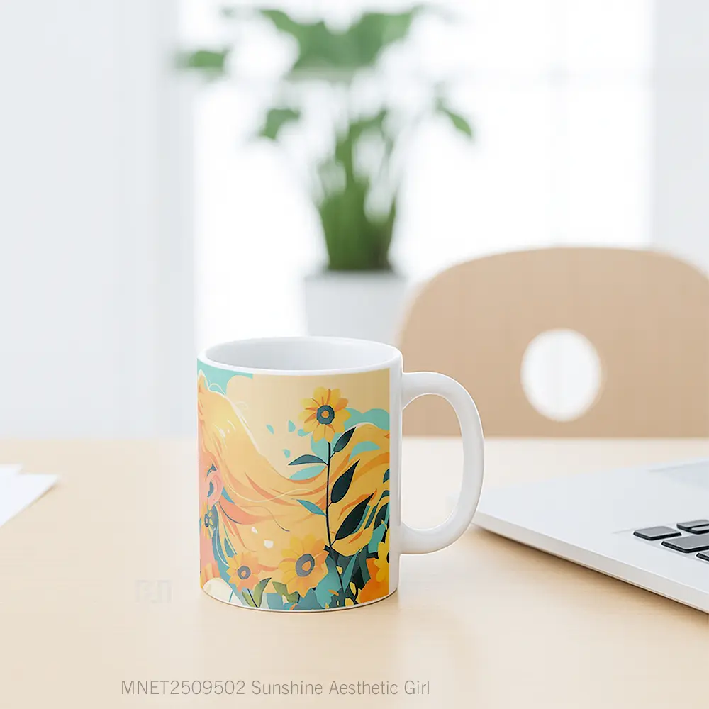 Sunshine Aesthetic Girl Mug MNET2509502 - All-side / Desain