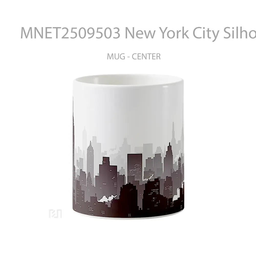 New York City Silhouette Mug MNET2509503 - All-side / Desain
