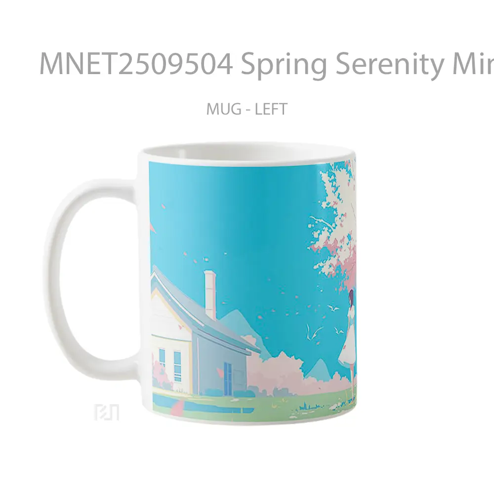 Spring Serenity Minimalist Art Mug MNET2509504 - All-side / Desain