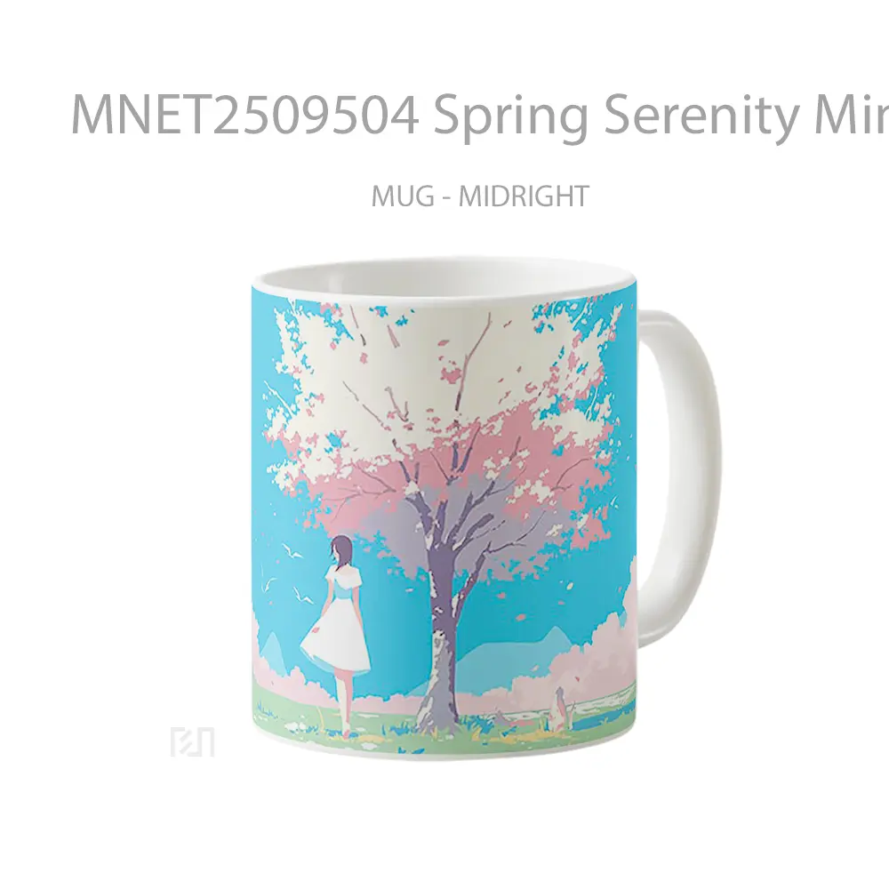 Spring Serenity Minimalist Art Mug MNET2509504 - All-side / Desain