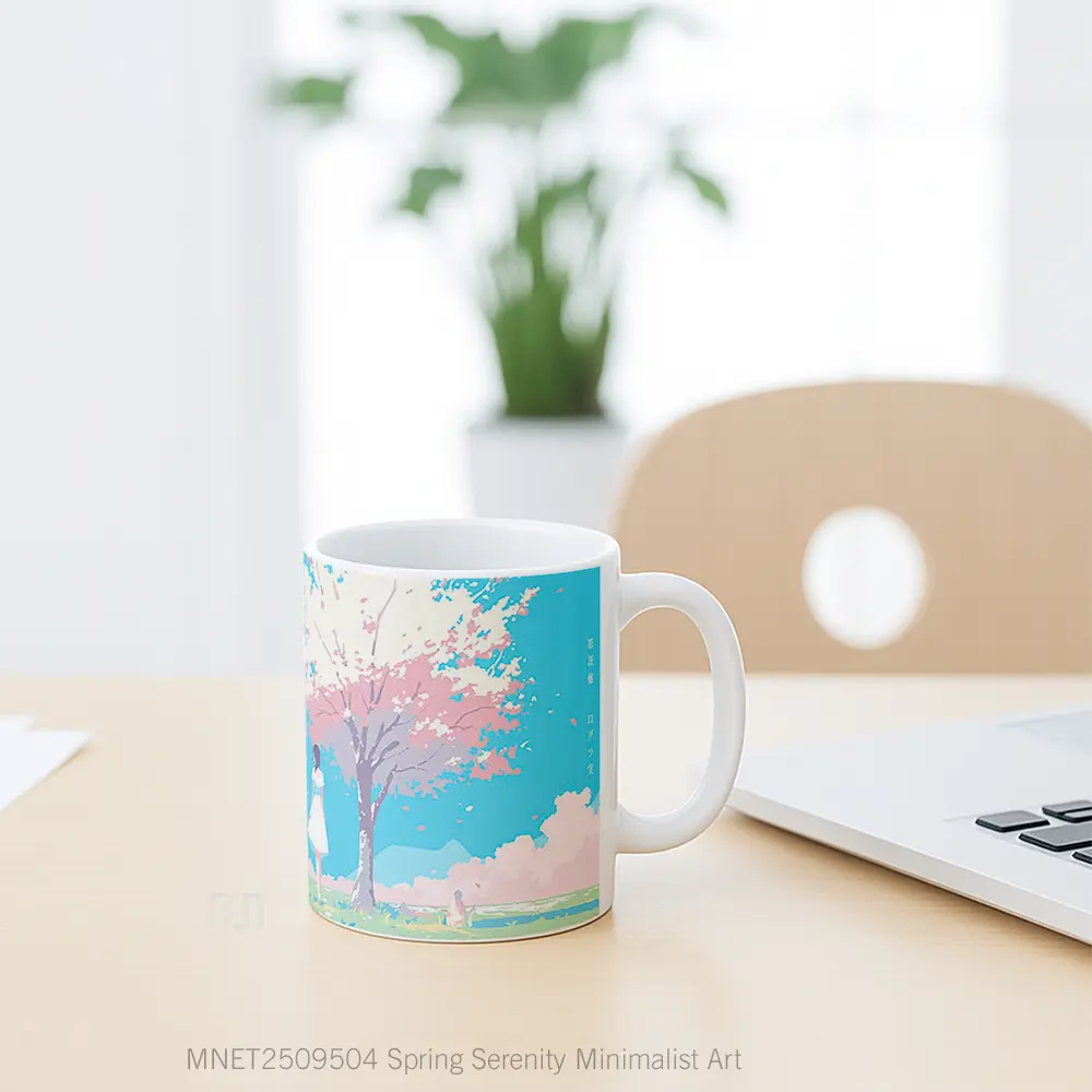 Spring Serenity Minimalist Art Mug MNET2509504 - All-side / Desain