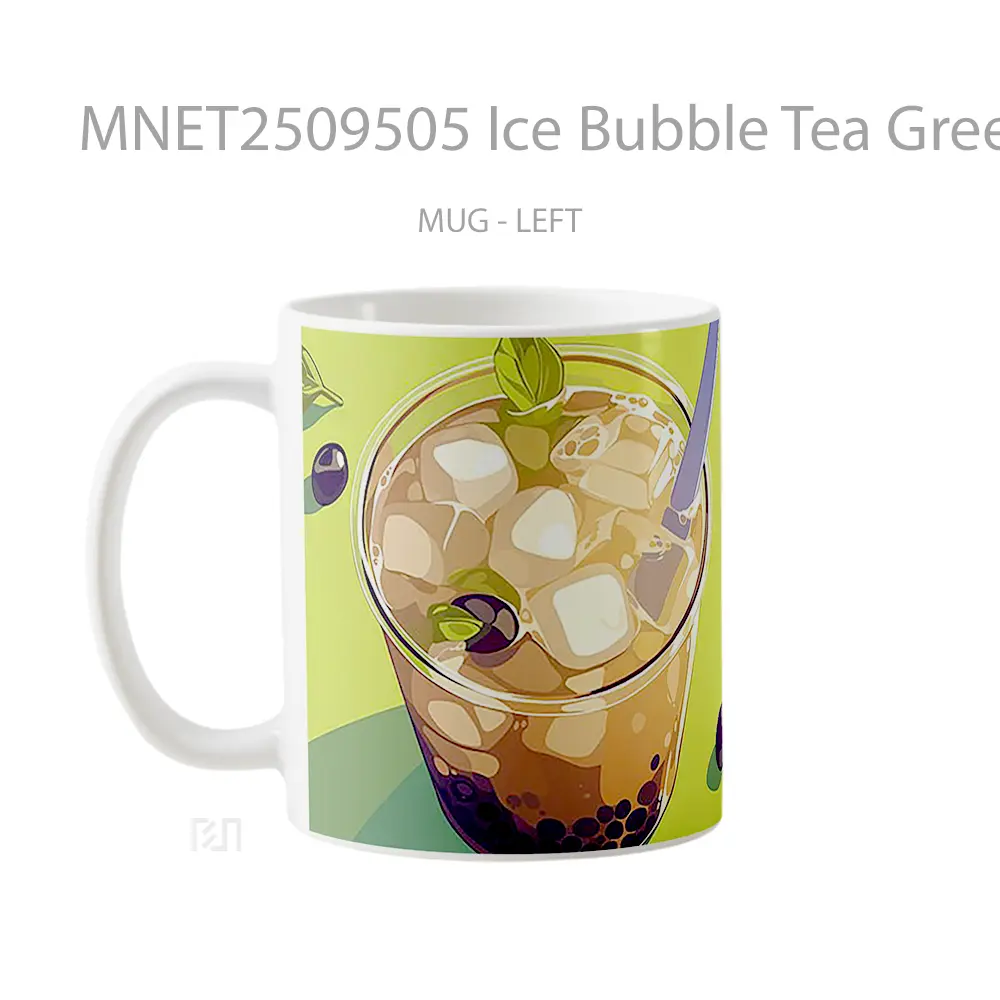 Ice Bubble Tea Green Mug MNET2509505 - All-side / Desain