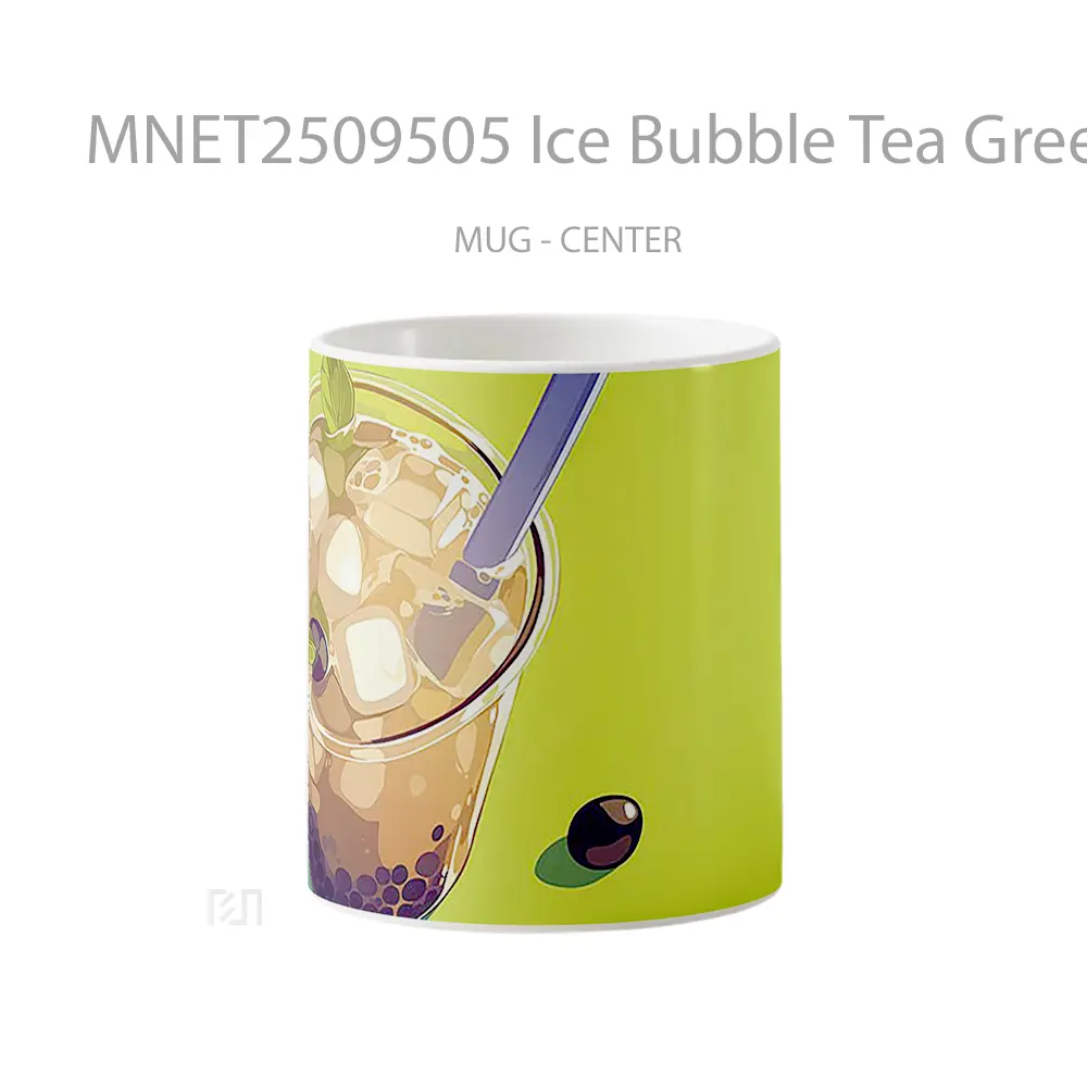Ice Bubble Tea Green Mug MNET2509505 - All-side / Desain