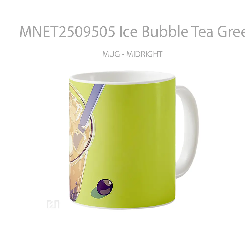 Ice Bubble Tea Green Mug MNET2509505 - All-side / Desain