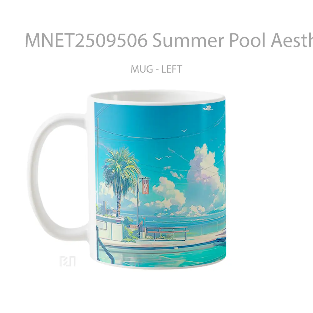 Summer Pool Aesthetic Mug MNET2509506 - All-side / Desain