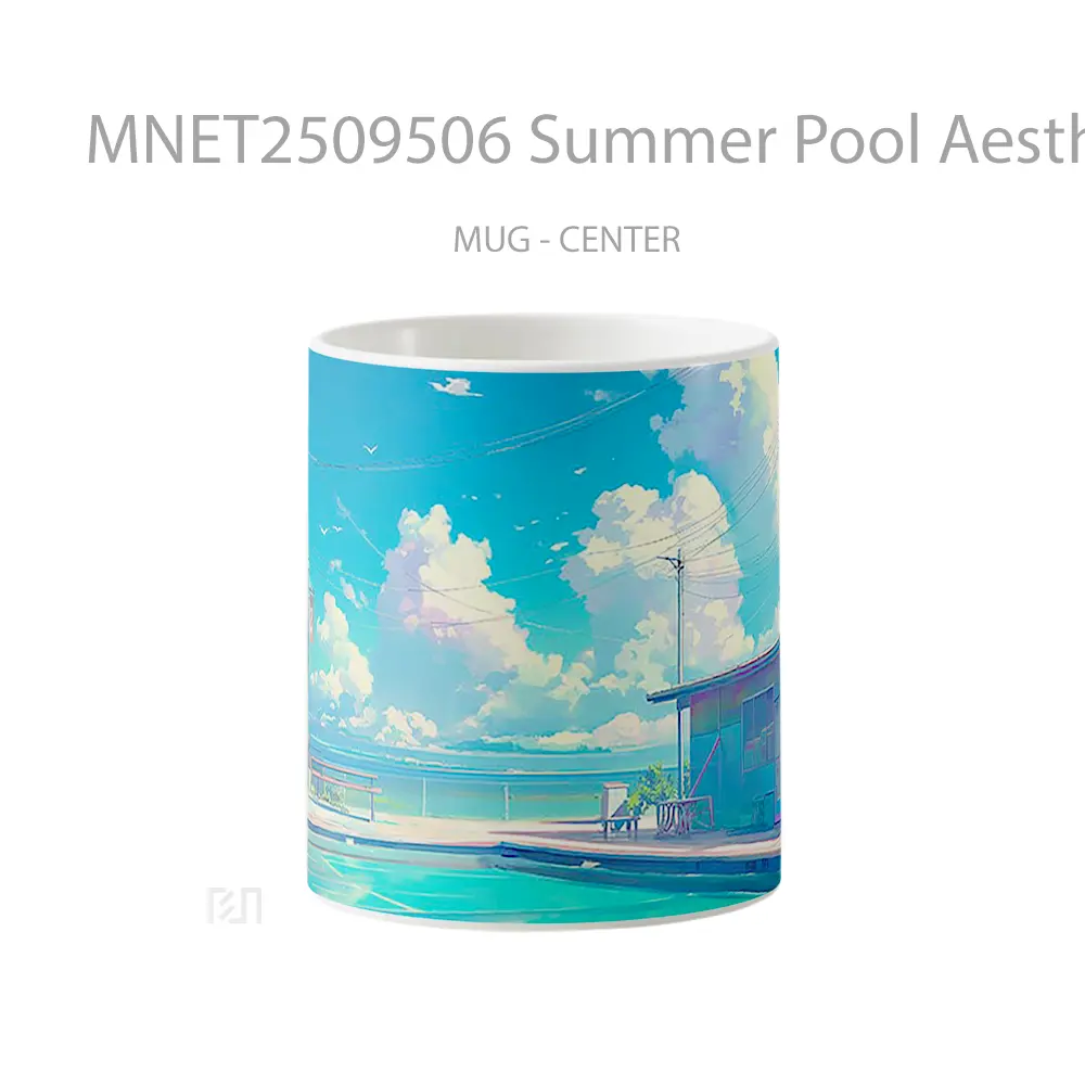 Summer Pool Aesthetic Mug MNET2509506 - All-side / Desain