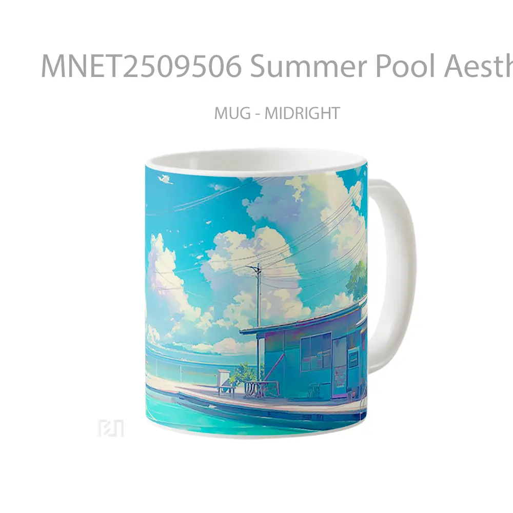 Summer Pool Aesthetic Mug MNET2509506 - All-side / Desain
