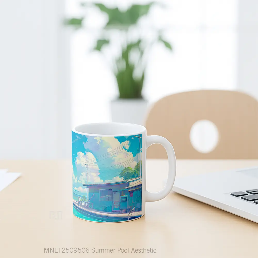 Summer Pool Aesthetic Mug MNET2509506 - All-side / Desain