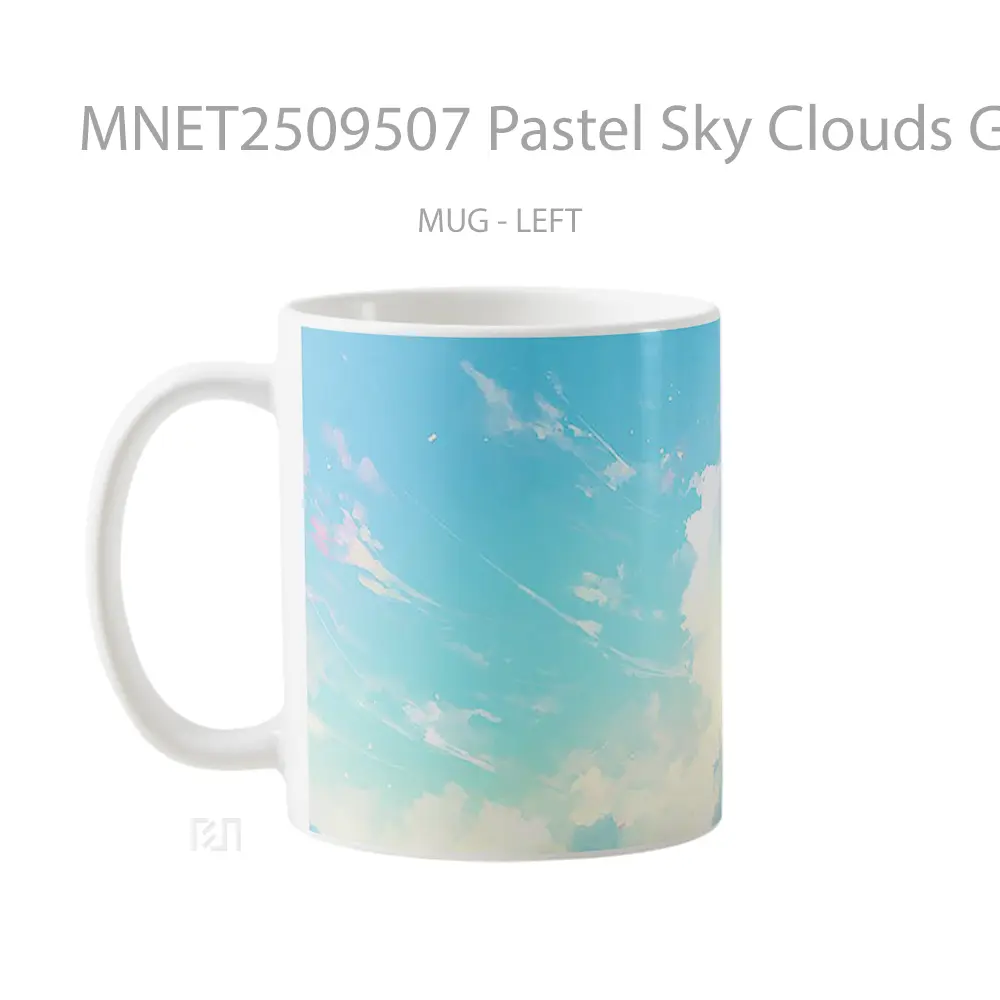Pastel Sky Clouds Gradient Mug MNET2509507 - All-side / Desain