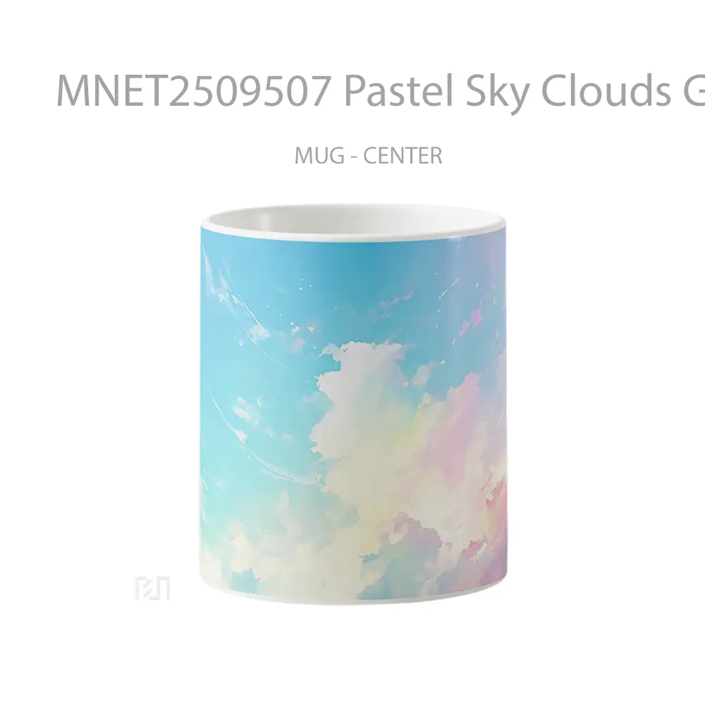 Pastel Sky Clouds Gradient Mug MNET2509507 - All-side / Desain