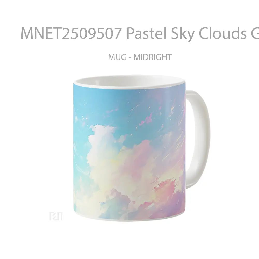Pastel Sky Clouds Gradient Mug MNET2509507 - All-side / Desain