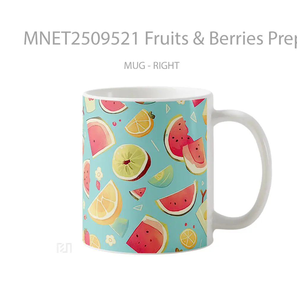 Fruits & Berries Preppy Pattern Mug MNET2509521