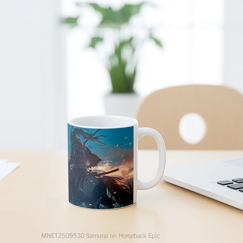 Samurai On Horseback Epic Mug MNET2509530 - All-side / Desain