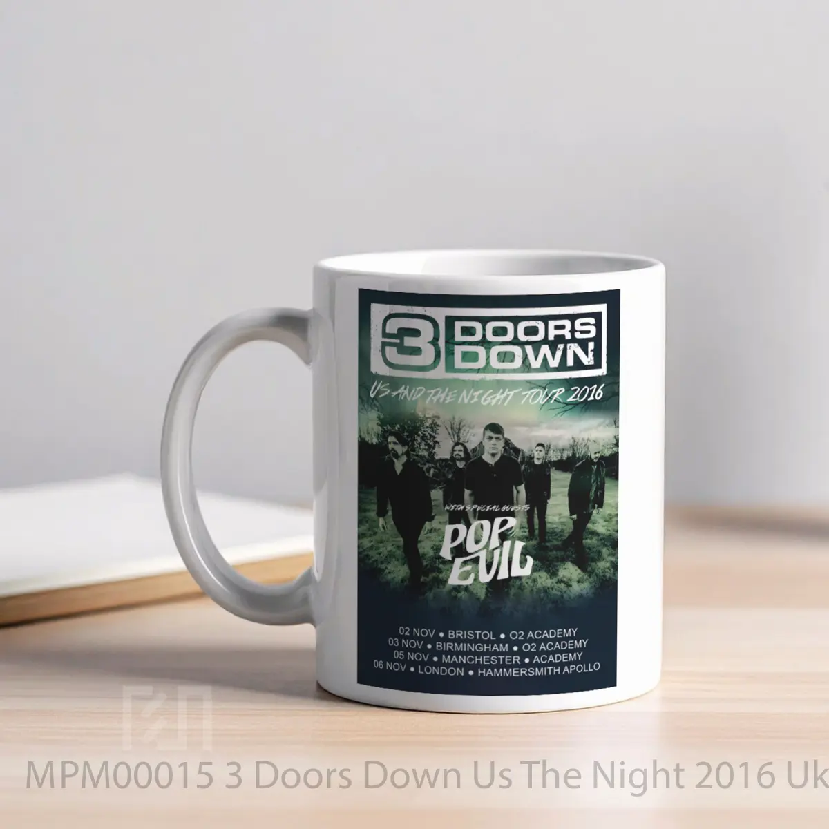 Mug 3 Doors Down Us The Night 2016 Uk Tour MPM00015 - All-side / Desain
