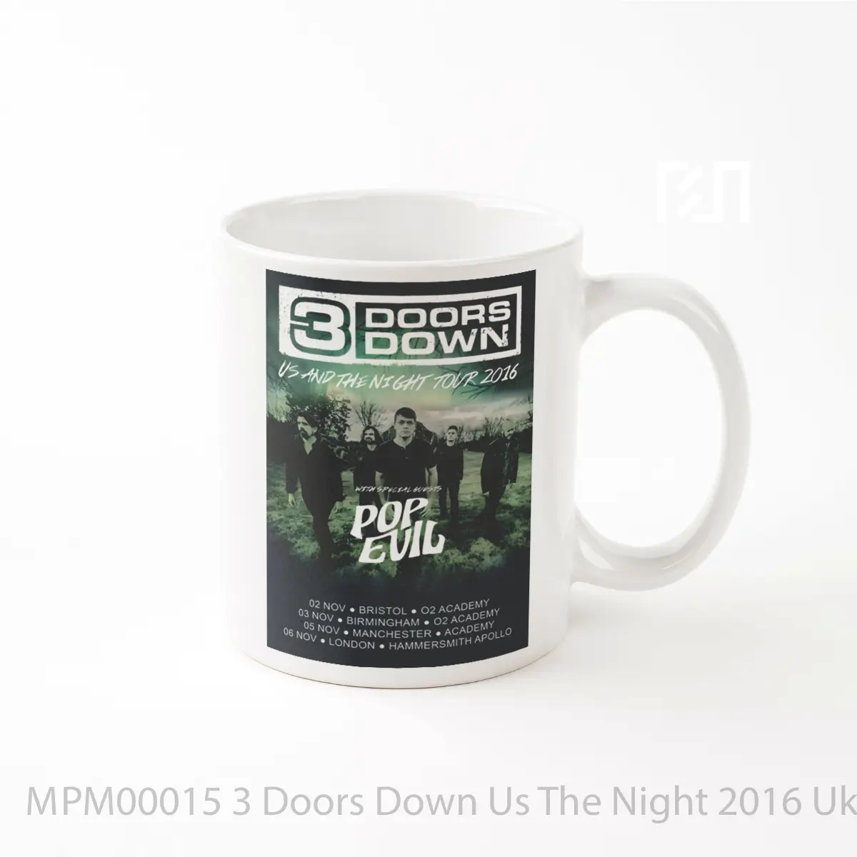Mug 3 Doors Down Us The Night 2016 Uk Tour MPM00015