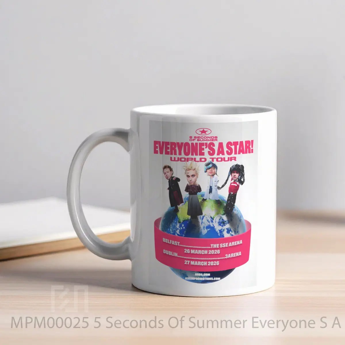 Mug 5 Seconds Of Summer Everyone S A Star 2026 Ireland Tour MPM00025 - All-side / Desain