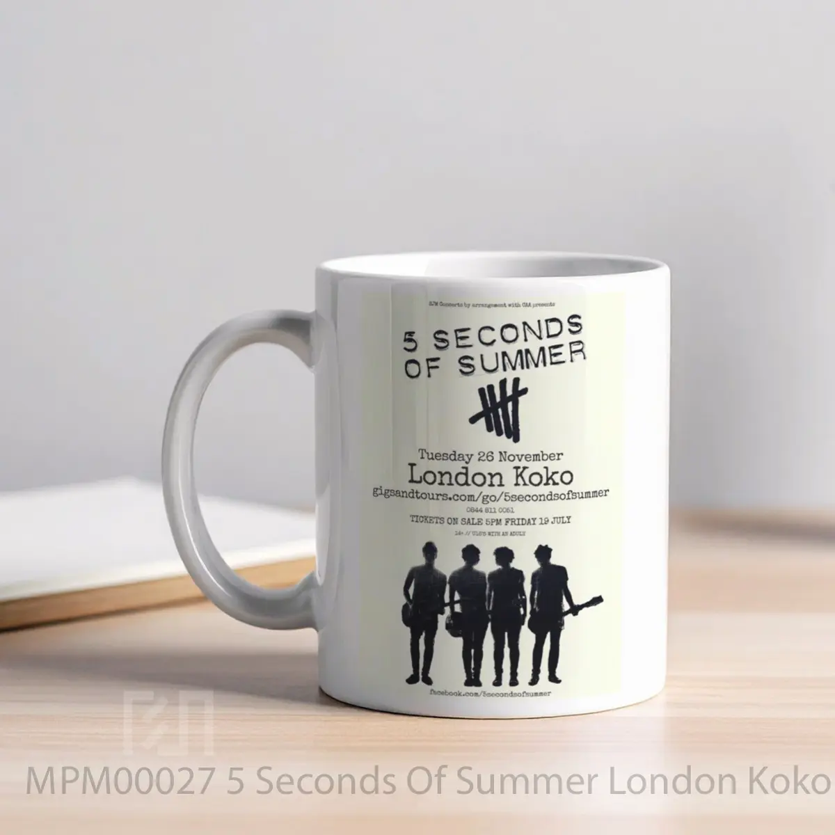 Mug 5 Seconds Of Summer London Koko 2013 Uk Tour Poste MPM00027 - All-side / Desain