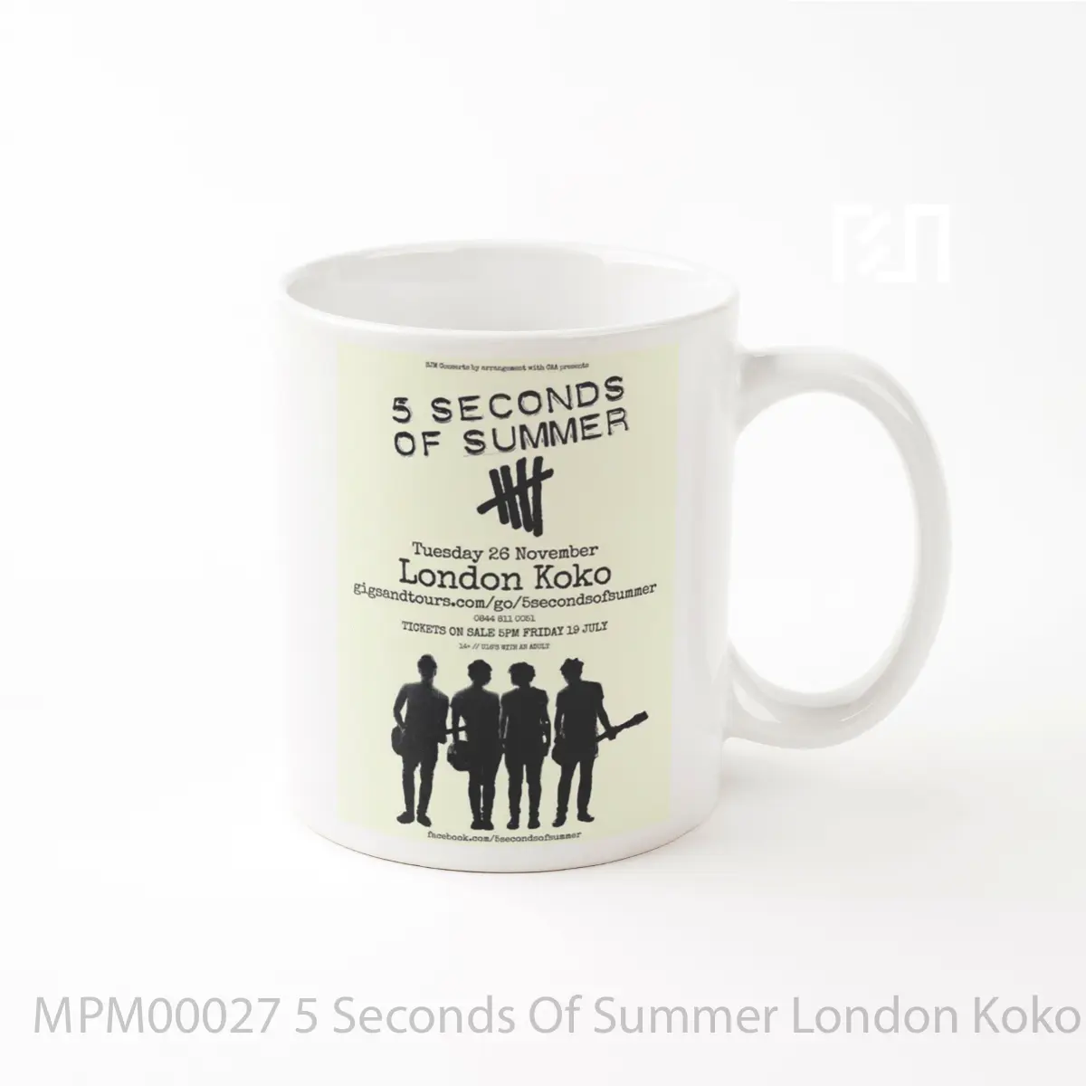 Mug 5 Seconds Of Summer London Koko 2013 Uk Tour Poste MPM00027
