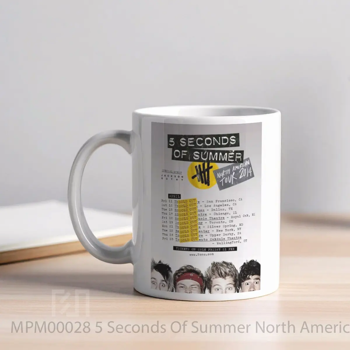 Mug 5 Seconds Of Summer North American 2014 Tour Poste MPM00028 - All-side / Desain