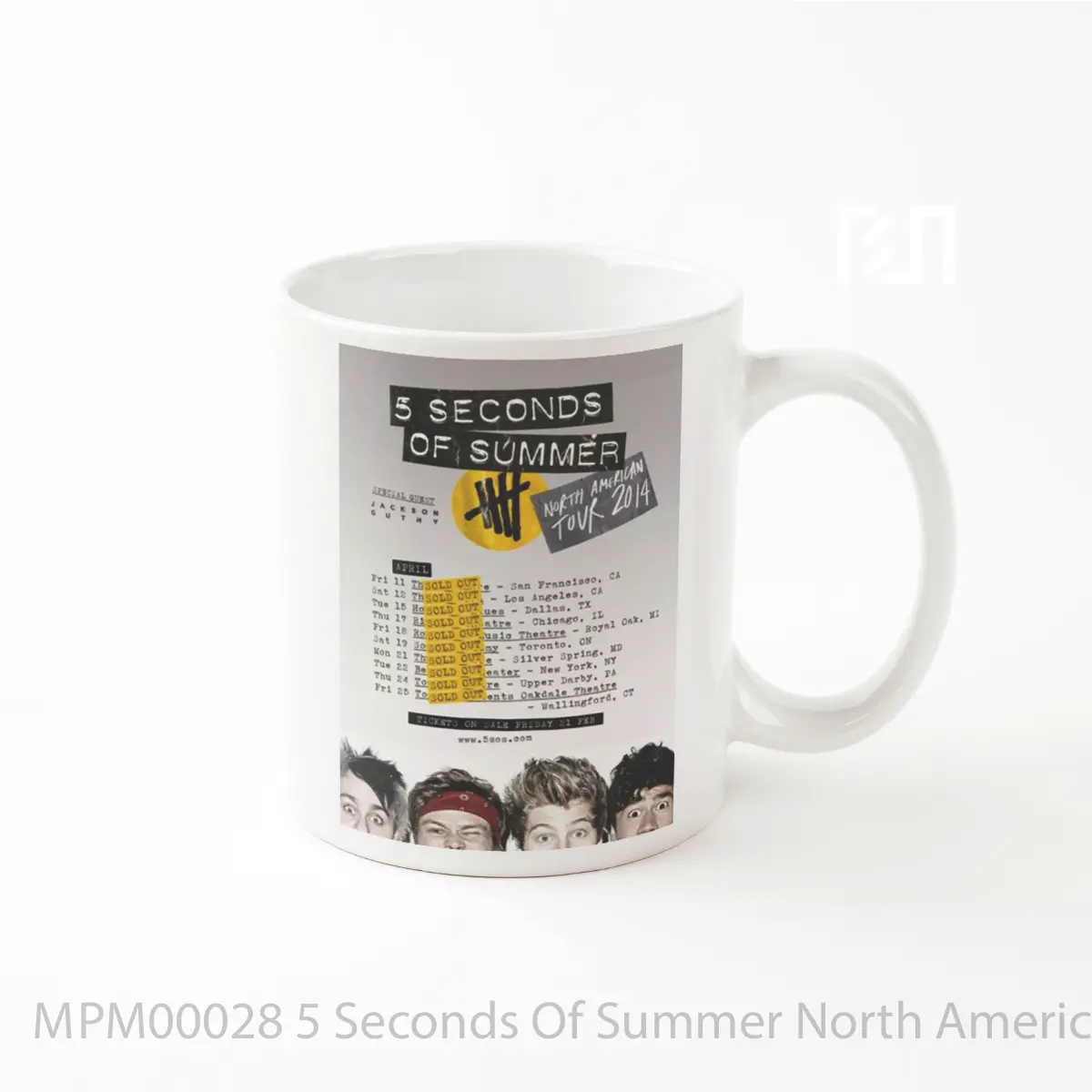 Mug 5 Seconds Of Summer North American 2014 Tour Poste MPM00028