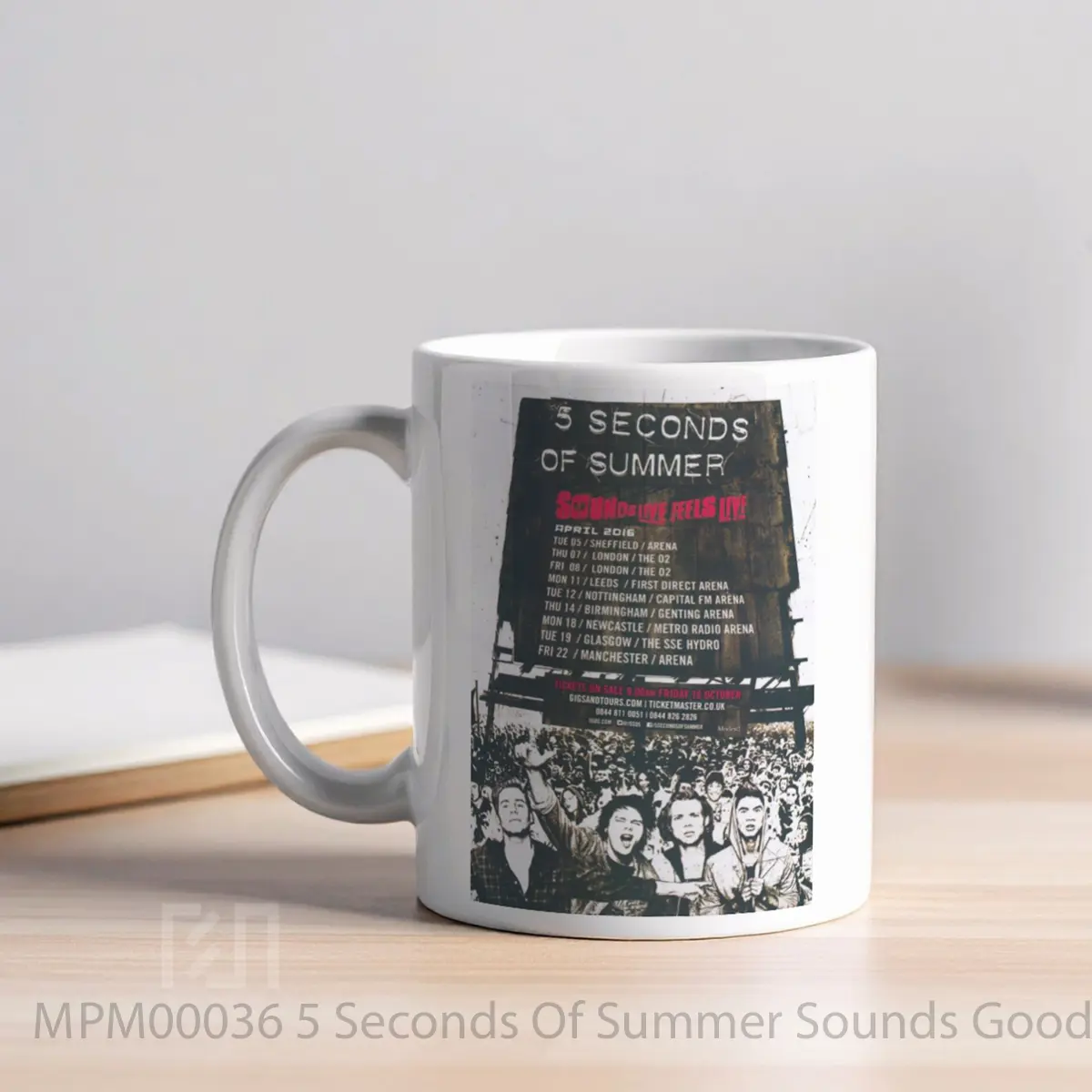 Mug 5 Seconds Of Summer Sounds Good Feels Good Uk Tour 2016 MPM00036 - All-side / Desain