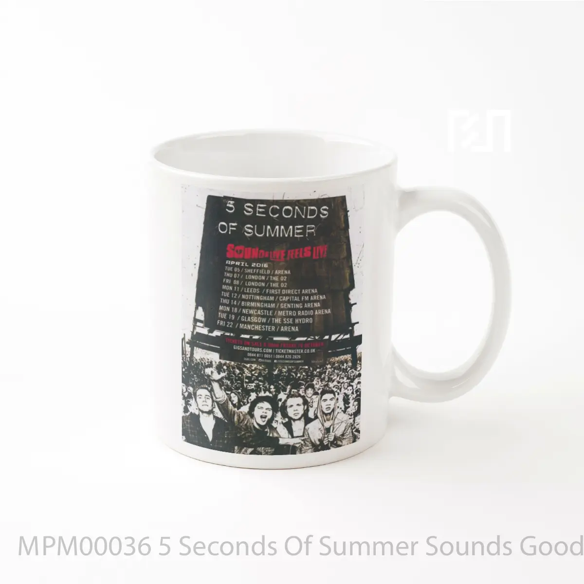 Mug 5 Seconds Of Summer Sounds Good Feels Good Uk Tour 2016 MPM00036