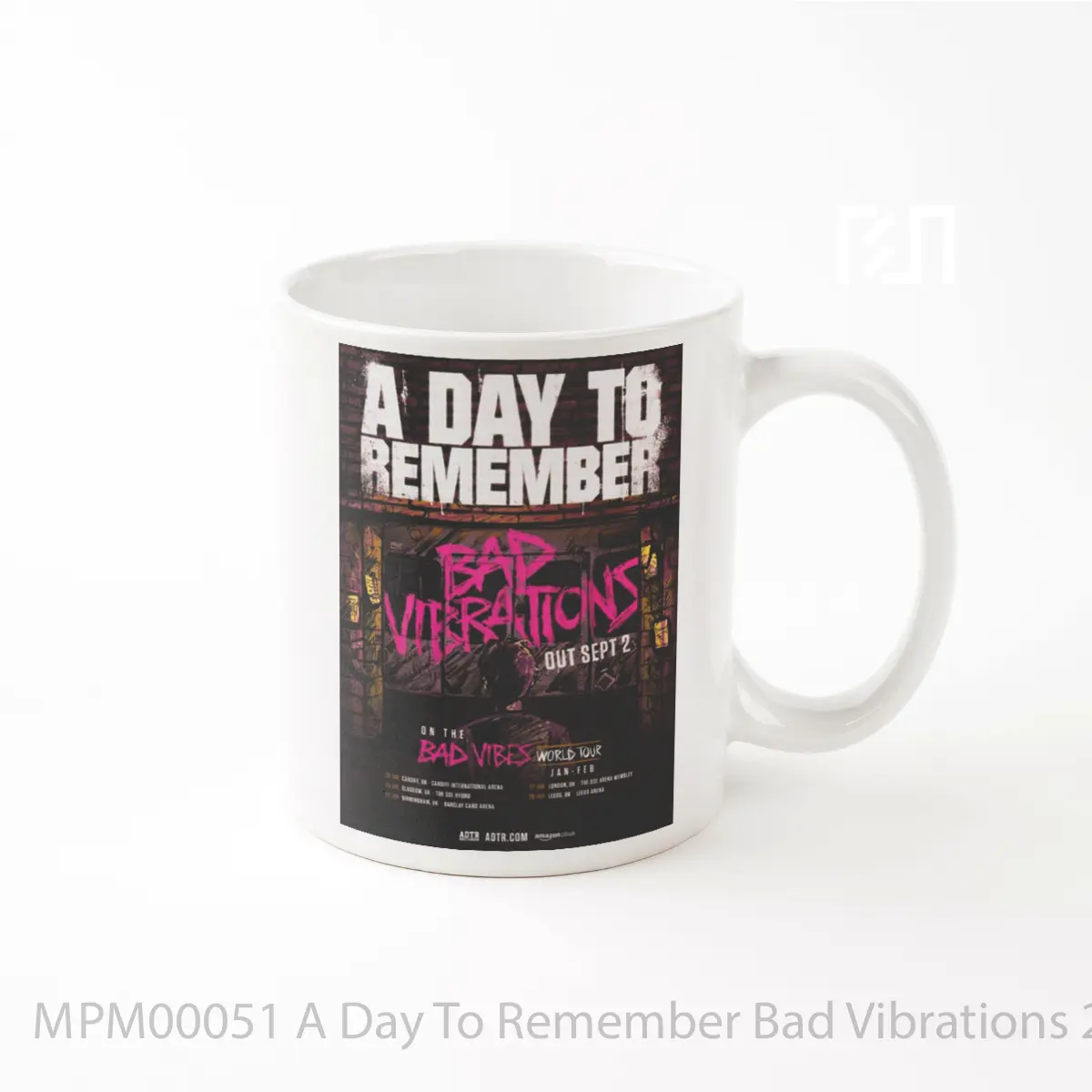 Mug A Day To Remember Bad Vibrations 2016 Tour MPM00051