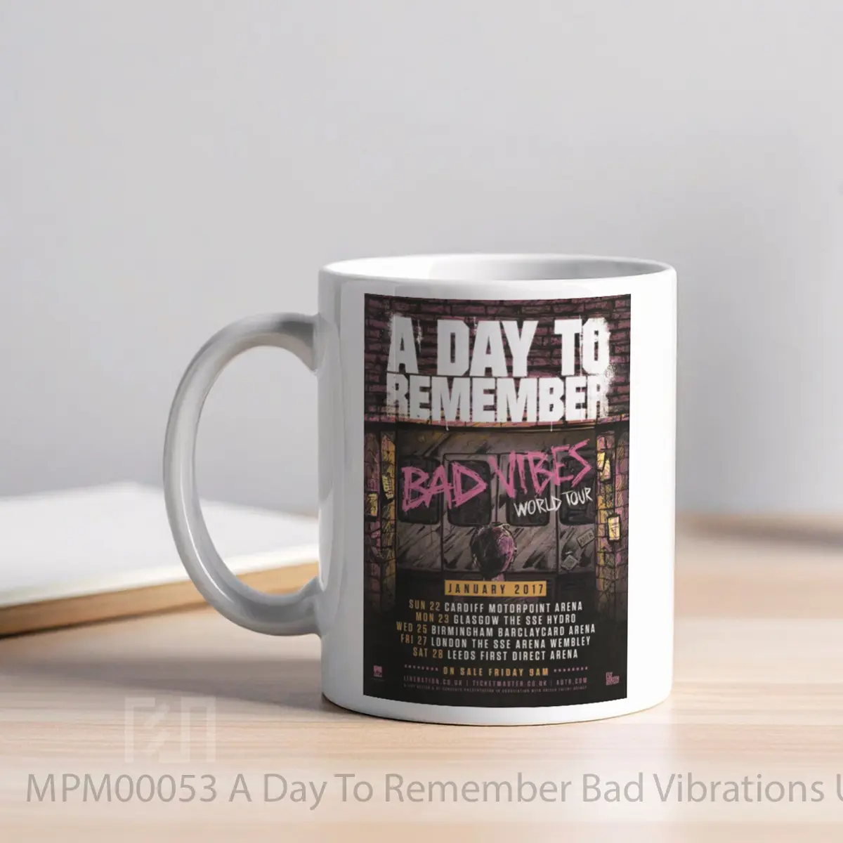 Mug A Day To Remember Bad Vibrations Uk Tour 2017 MPM00053 - All-side / Desain