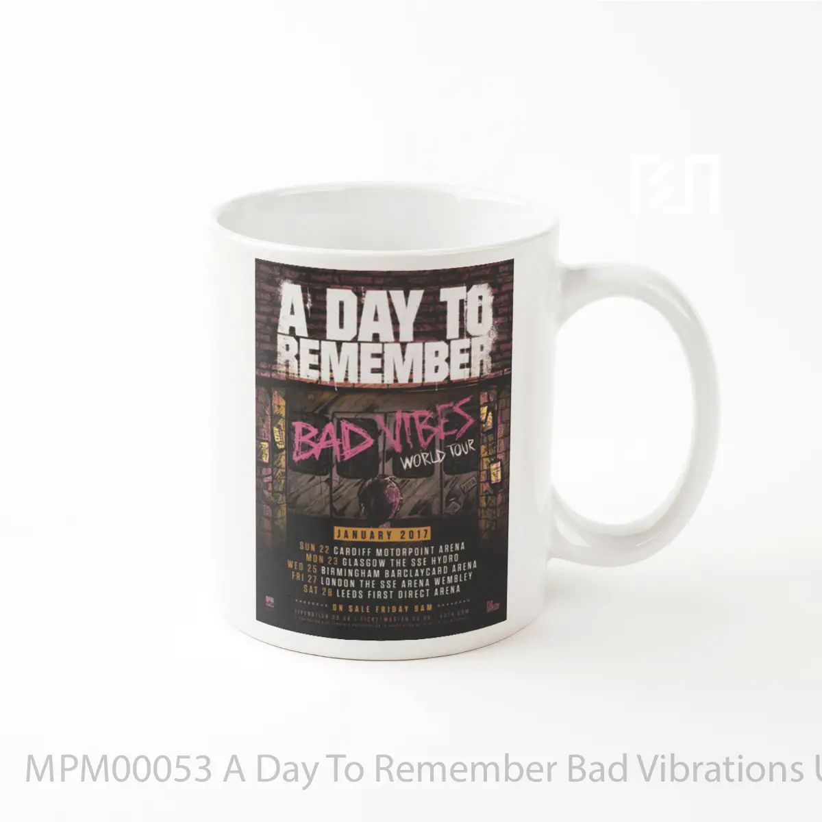 Mug A Day To Remember Bad Vibrations Uk Tour 2017 MPM00053