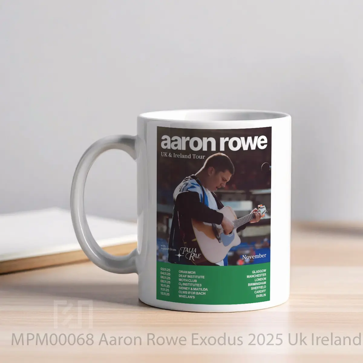 Mug Aaron Rowe Exodus 2025 Uk Ireland Tour MPM00068 - All-side / Desain