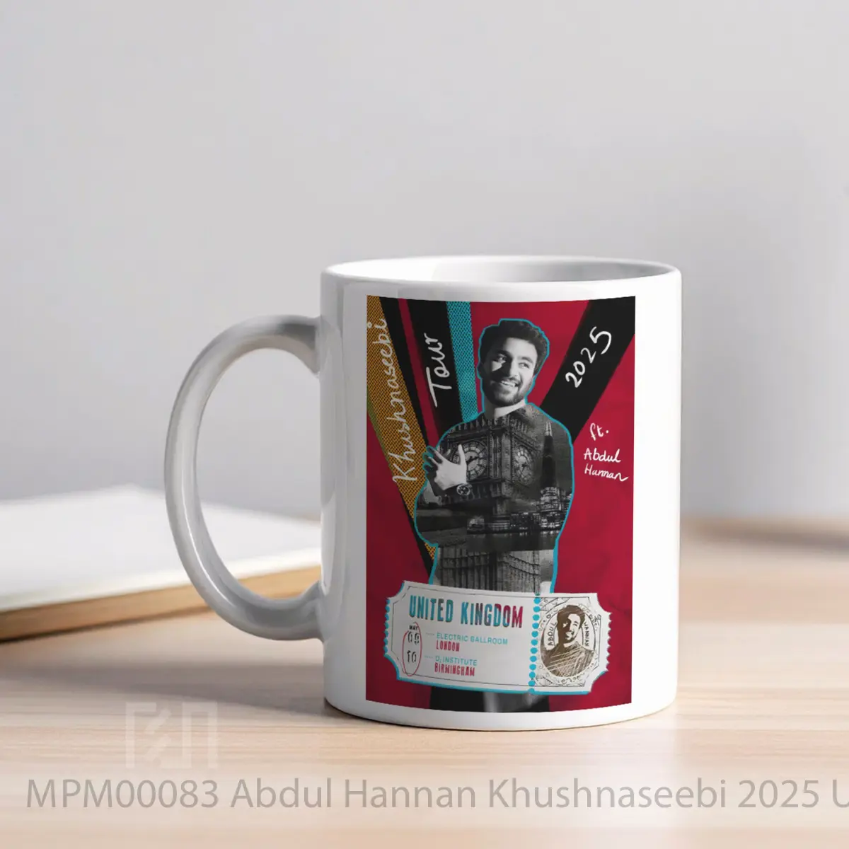 Mug Abdul Hannan Khushnaseebi 2025 Uk Tour MPM00083 - All-side / Desain