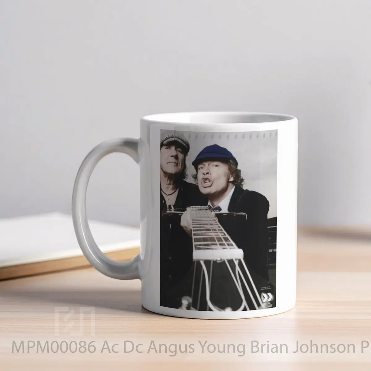Mug Ac Dc Angus Young Brian Johnson Print MPM00086 - All-side / Desain