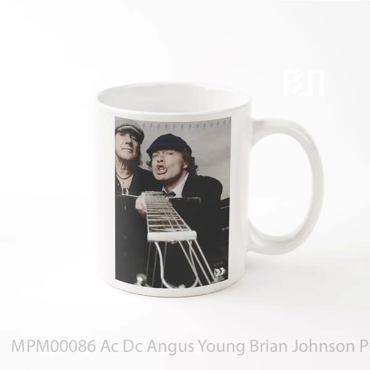 Mug Ac Dc Angus Young Brian Johnson Print MPM00086