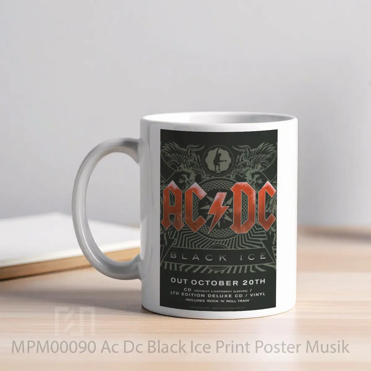 Mug Ac Dc Black Ice Print MPM00090 - All-side / Desain