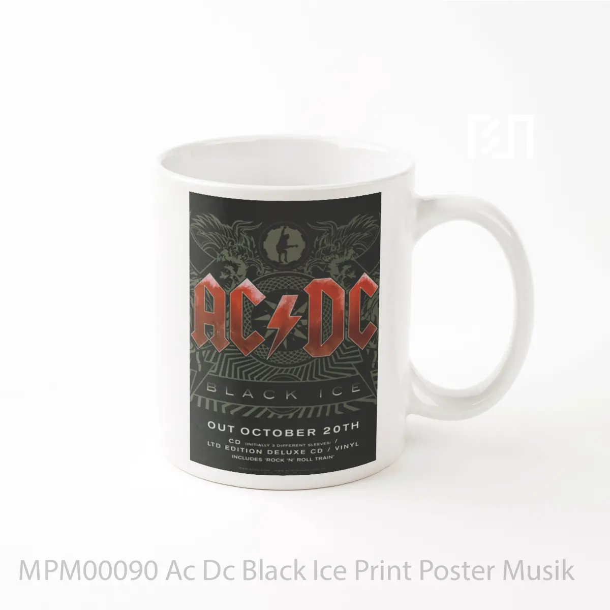 Mug Ac Dc Black Ice Print MPM00090