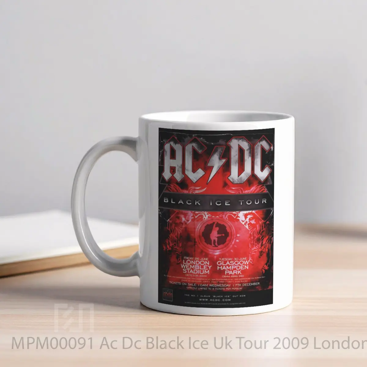 Mug Ac Dc Black Ice Uk Tour 2009 London Wembley MPM00091 - All-side / Desain