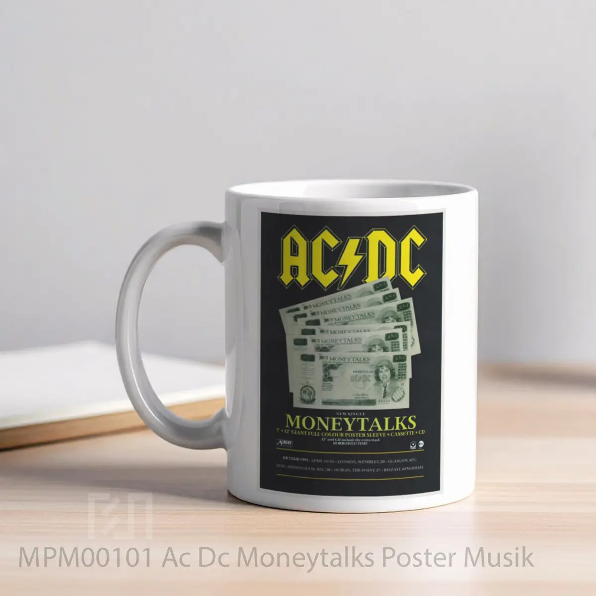 Mug Ac Dc Moneytalks MPM00101 - All-side / Desain