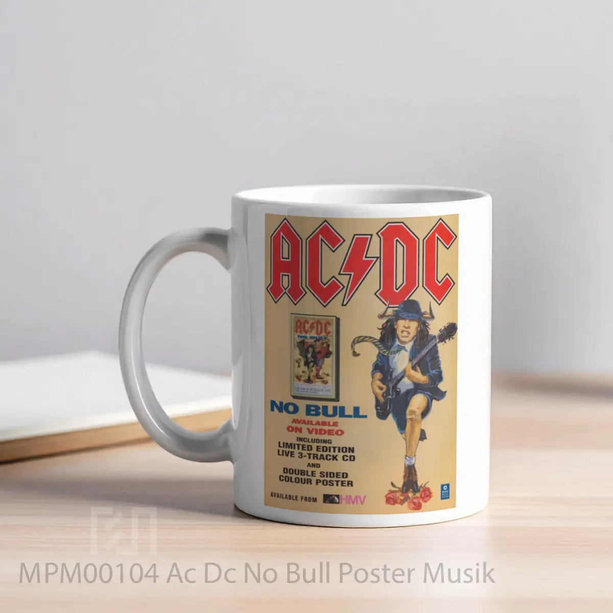 Mug Ac Dc No Bull MPM00104 - All-side / Desain