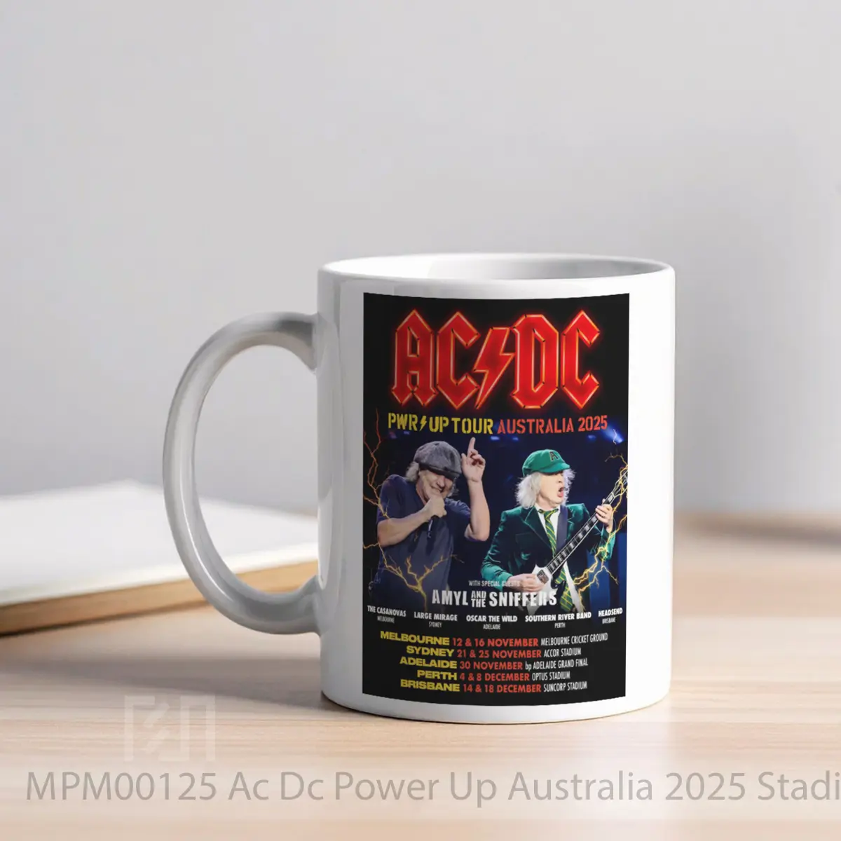 Mug Ac Dc Power Up Australia 2025 Stadium Tour MPM00125 - All-side / Desain