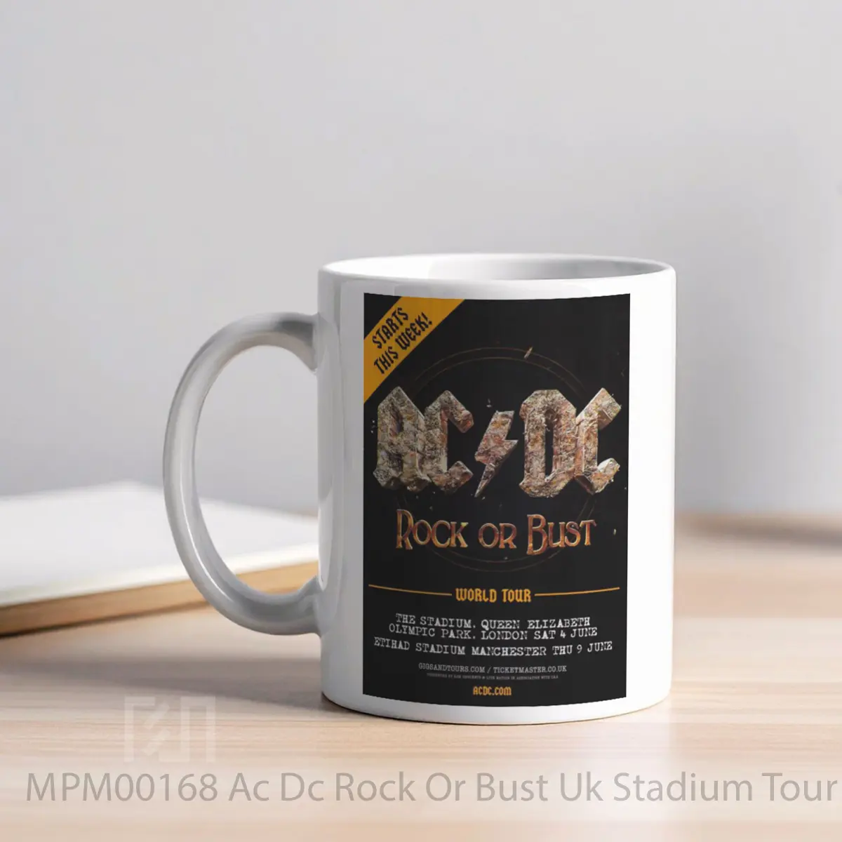 Mug Ac Dc Rock Or Bust Uk Stadium Tour 2016 MPM00168 - All-side / Desain